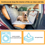 Cubre Asientos de Coche para Perros con Base Reforzada + comedero expandible GRATIS.🐾